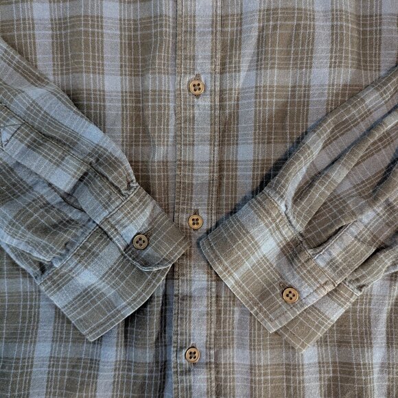 Vans Long Sleeve Plaid Shirt Black and Blue - Size XL - Picture 6 of 14